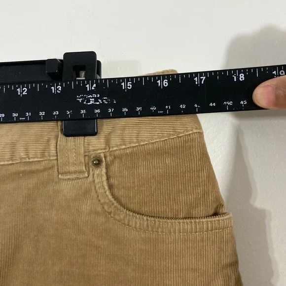 Tommy Hilfiger Corduroy Mini Skirt Women Size 8 Tan Preppy CLASSIC - Picture 3 of 10